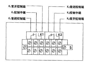 XWFJ-101、XQFJ-101型 单笔仪表控制部分接线端子图